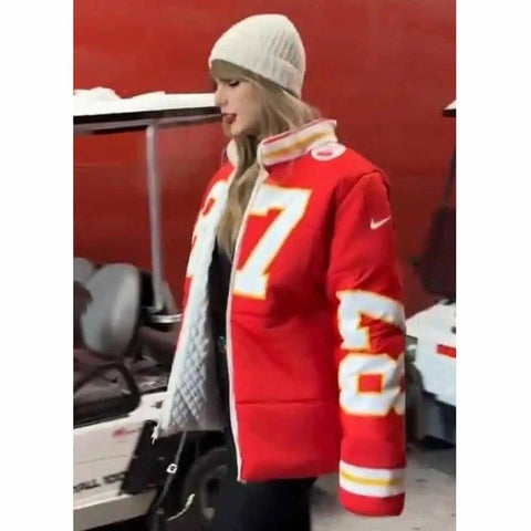 87 Kelce Taylor Swift Puffer Jacket - jnjjackets