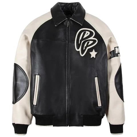 Pelle Pelle Leather Soda Club Black Cream Jacket