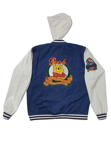 90S Xxxtentacion Winnie The Pooh Varsity Denim Jacket