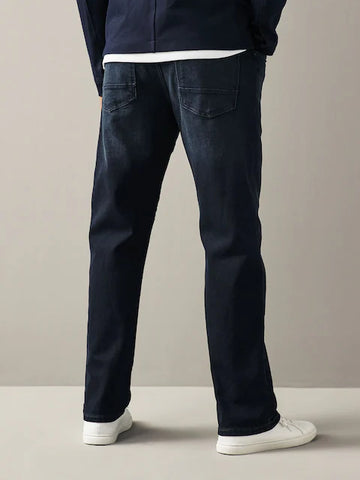 Straight Fit Belted Jeans – Classic Shape with Modern Edge
