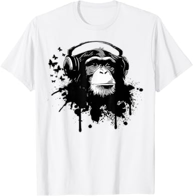 Monkey DJ Mode T-Shirt - jnjjackets