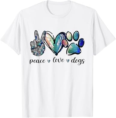 Peace Love Dog T-Shirt - jnjjackets