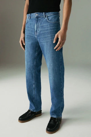 Straight Fit Vintage Wash Denim Pant – Classic Cut, Washed to Perfection - jnjjackets