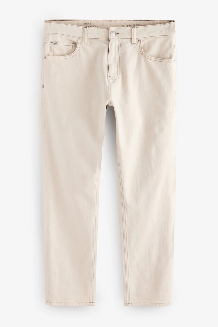 Slim Fit Vintage Wash Jeans – Timeless Look, Modern Fit - jnjjackets