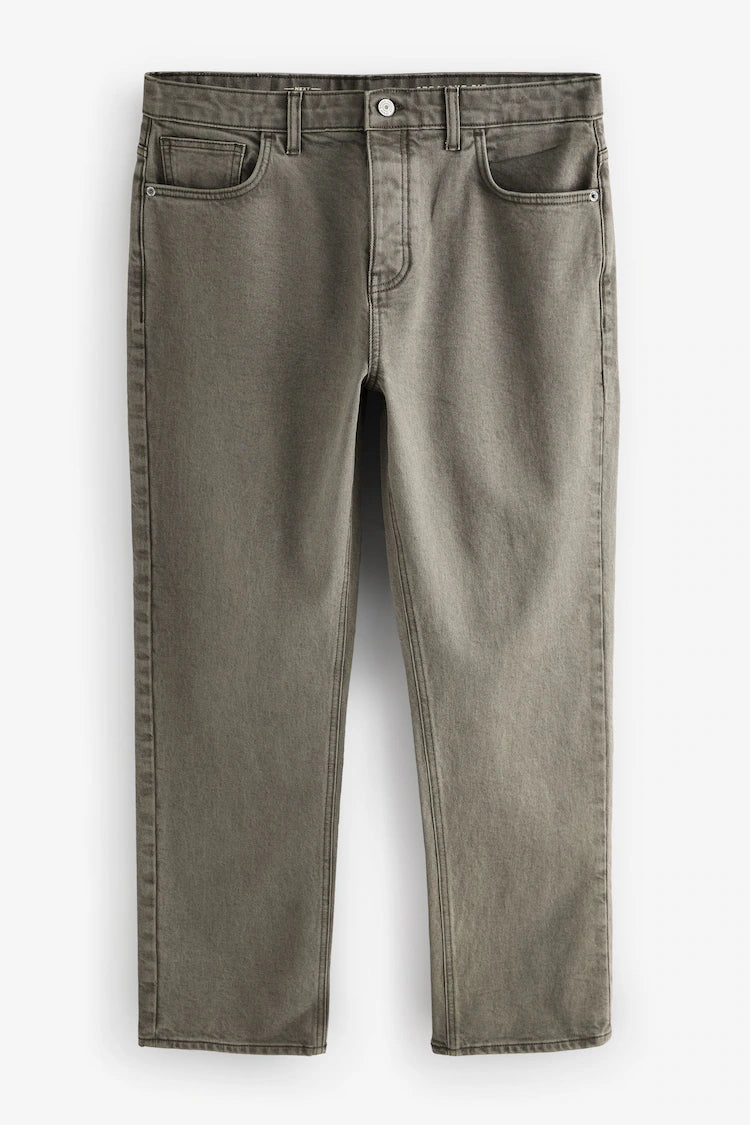 Straight Fit Vintage Wash Denim Pant – Classic Cut, Washed to Perfection - jnjjackets