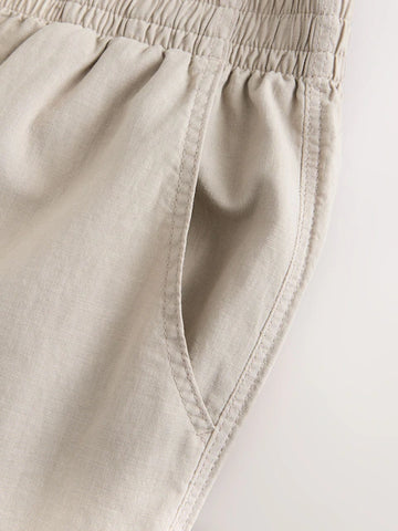 Relaxed Fit Linen-Cotton Trousers – Easy Comfort, Effortless Style
