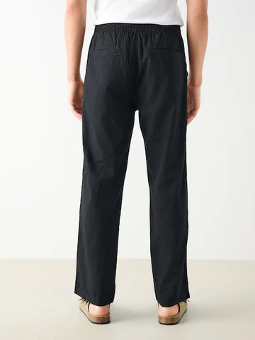 Relaxed Fit Linen-Cotton Trousers – Easy Comfort, Effortless Style
