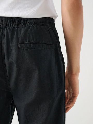 Relaxed Fit Linen-Cotton Trousers – Easy Comfort, Effortless Style