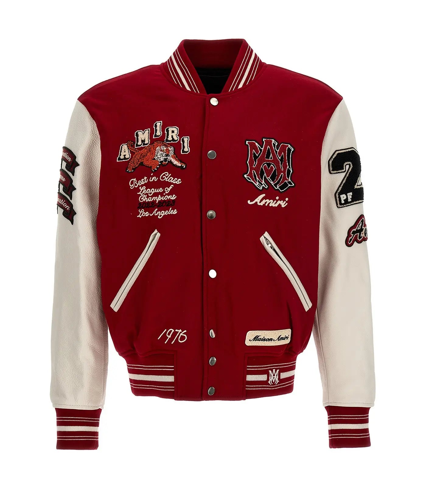 Amiri Red Varsity Jacket - JnJ Jackets