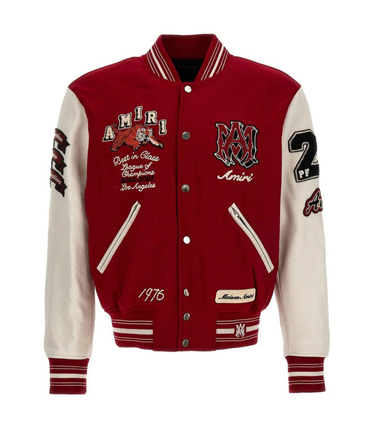 Amiri Red Varsity Jacket