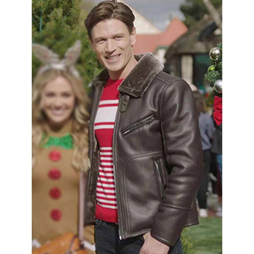 A Very Charming Christmas Town Jon Prescott Leather Jacket - JnJ Jackets
