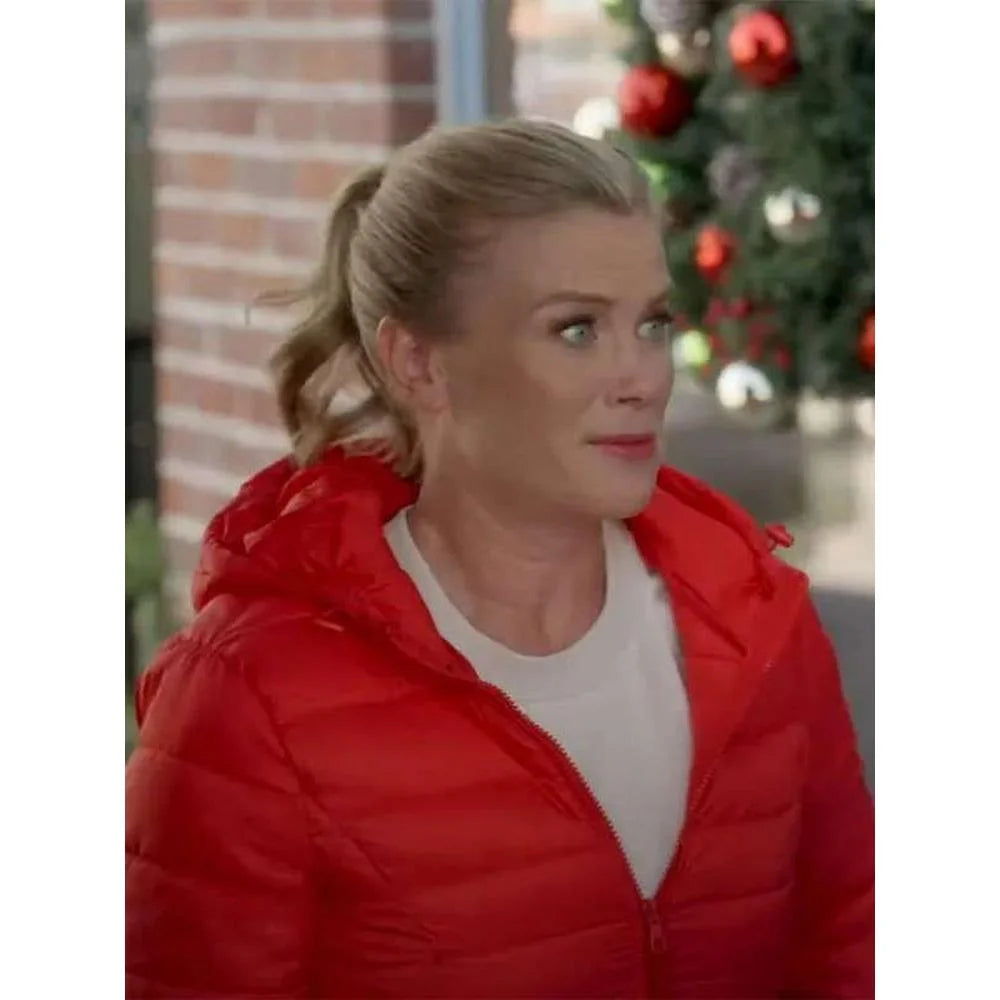 A Magical Christmas Village Alison Sweeney Puffer Jacket - JnJ Jackets