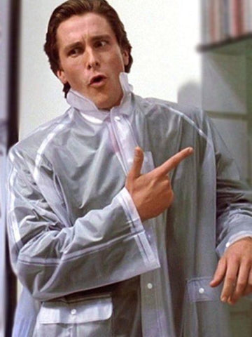 American Psycho Patrick Bateman Rain Coat - JnJ Jackets