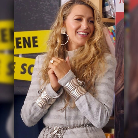 Blake Lively Another Simple Favor Striped Coat - jnjjackets