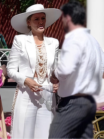 Blake Lively Another Simple Favor 2025 Pearl Suit - jnjjackets