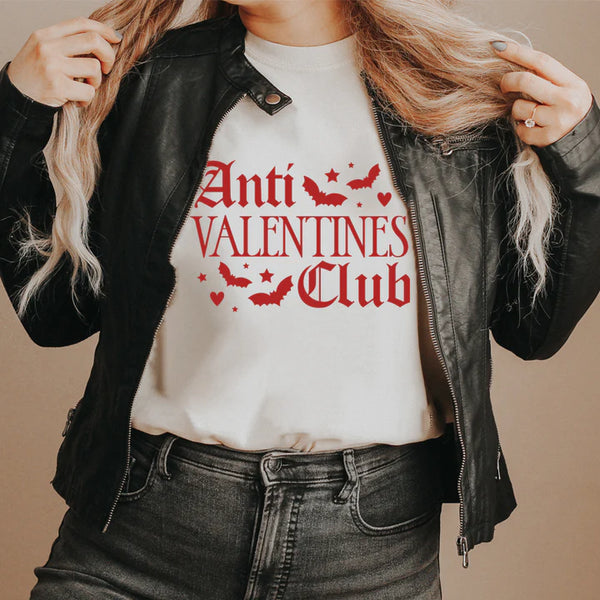 Get a Free Anti-Valentines Club T-shirt with Leather Jacket