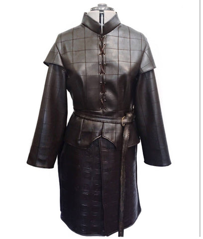 Game of Thrones Season 8 Arya Stark Leather Coat