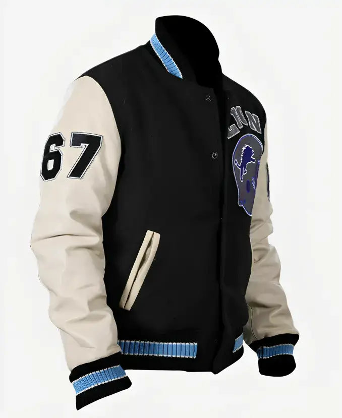 Axel Foley Detroit Lions Varsity Jacket