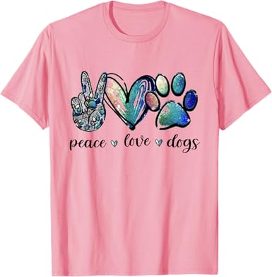 Peace Love Dog T-Shirt - jnjjackets