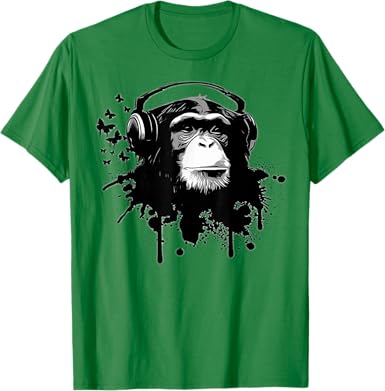 Monkey DJ Mode T-Shirt - jnjjackets