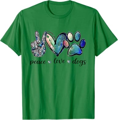 Peace Love Dog T-Shirt - jnjjackets