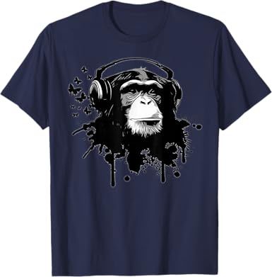 Monkey DJ Mode T-Shirt - jnjjackets
