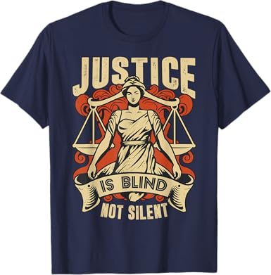 Justice Is Blind Not Silent T-Shirt - jnjjackets