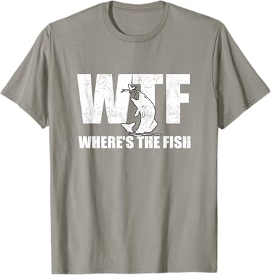WTF Where's the Fish T-Shirt - jnjjackets