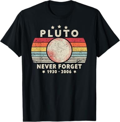Pluto Never Forget T-Shirt - jnjjackets
