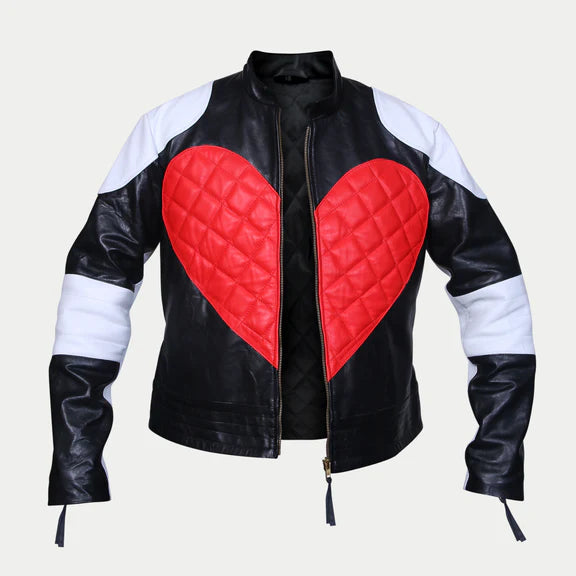 Kylie Minogue Red Heart Leather Jacket - JnJ Jackets