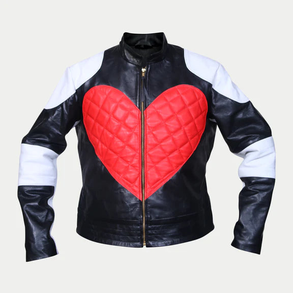 Kylie Minogue Red Heart Leather Jacket - JnJ Jackets