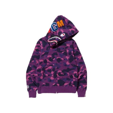 Shark Purple Bape Hoodie - JnJ Jackets