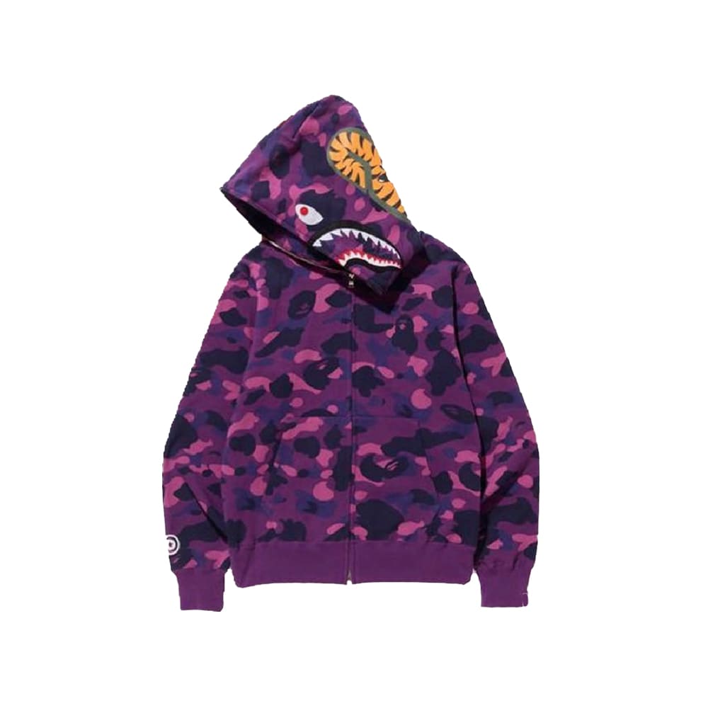 Shark Purple Bape Hoodie - JnJ Jackets