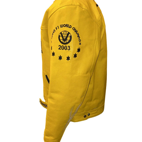 Vintage Biker Ferrari Yellow Jacket - jnjjackets
