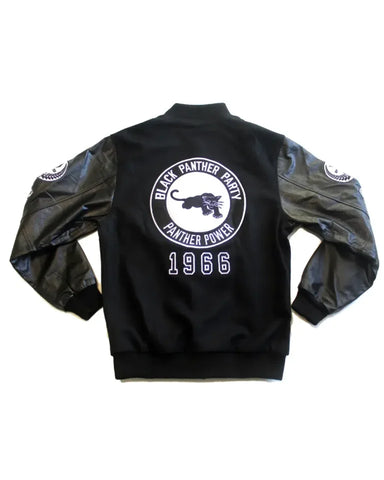 Black Panther Party Leather Jacket - JnJ Jackets