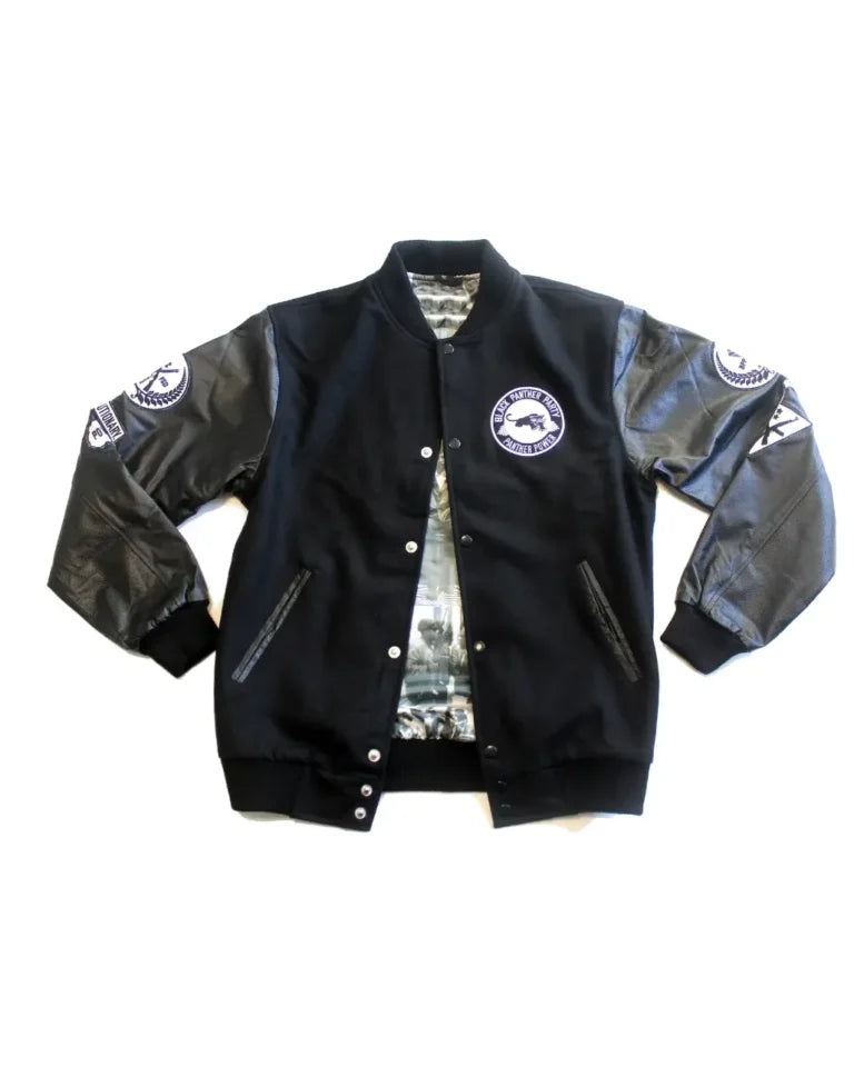 Black Panther Party Leather Jacket - JnJ Jackets