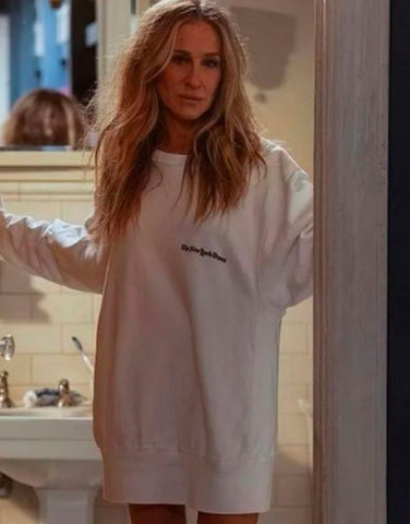 Carrie Bradshaw Crewneck Sweatshirt - JnJ Jackets