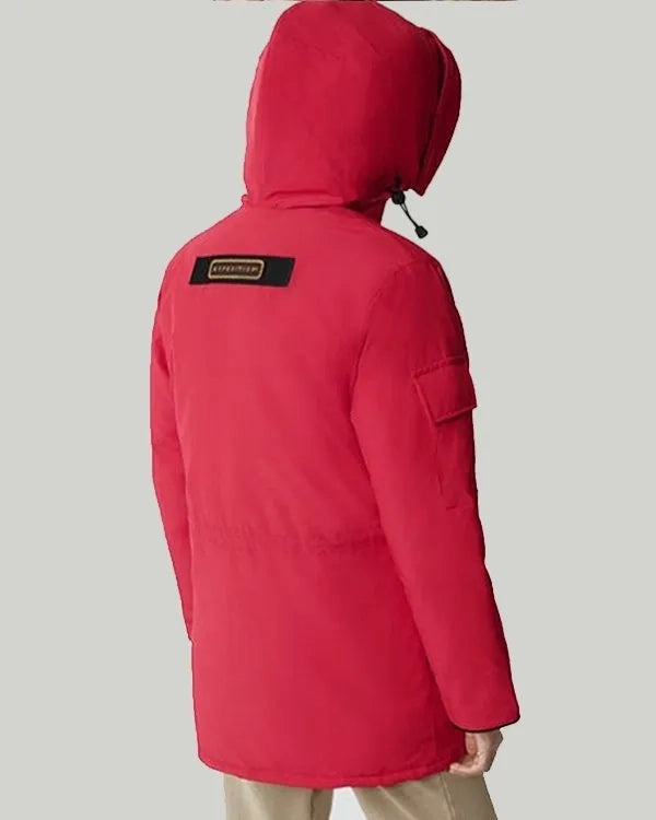 Canada Goose Fence Red Hooded Jacket - JnJ Jackets