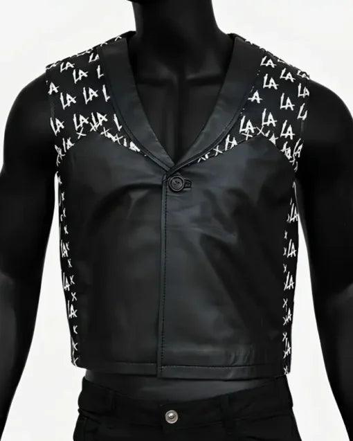 WWE LA Knight Leather Vest - jnjjackets