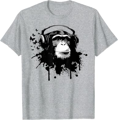 Monkey DJ Mode T-Shirt - jnjjackets
