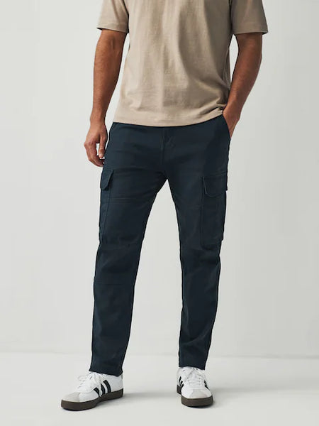 Cotton Stretch Cargo Trousers