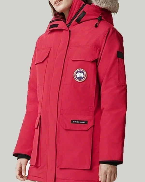 Canada Goose Fence Red Hooded Jacket - JnJ Jackets