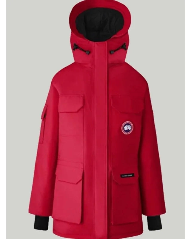 Canada Goose Fence Red Hooded Jacket - JnJ Jackets