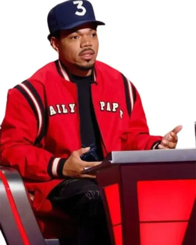 Chance the Rapper Red Bomber Jacket