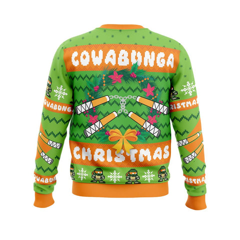 Ninja Turtle Christmas Sweater - JnJ Jackets