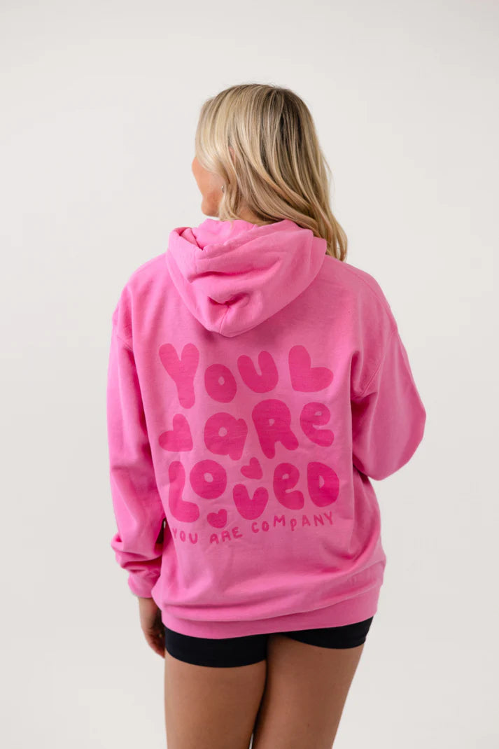 You Are Loved Bubblegum Hoodie