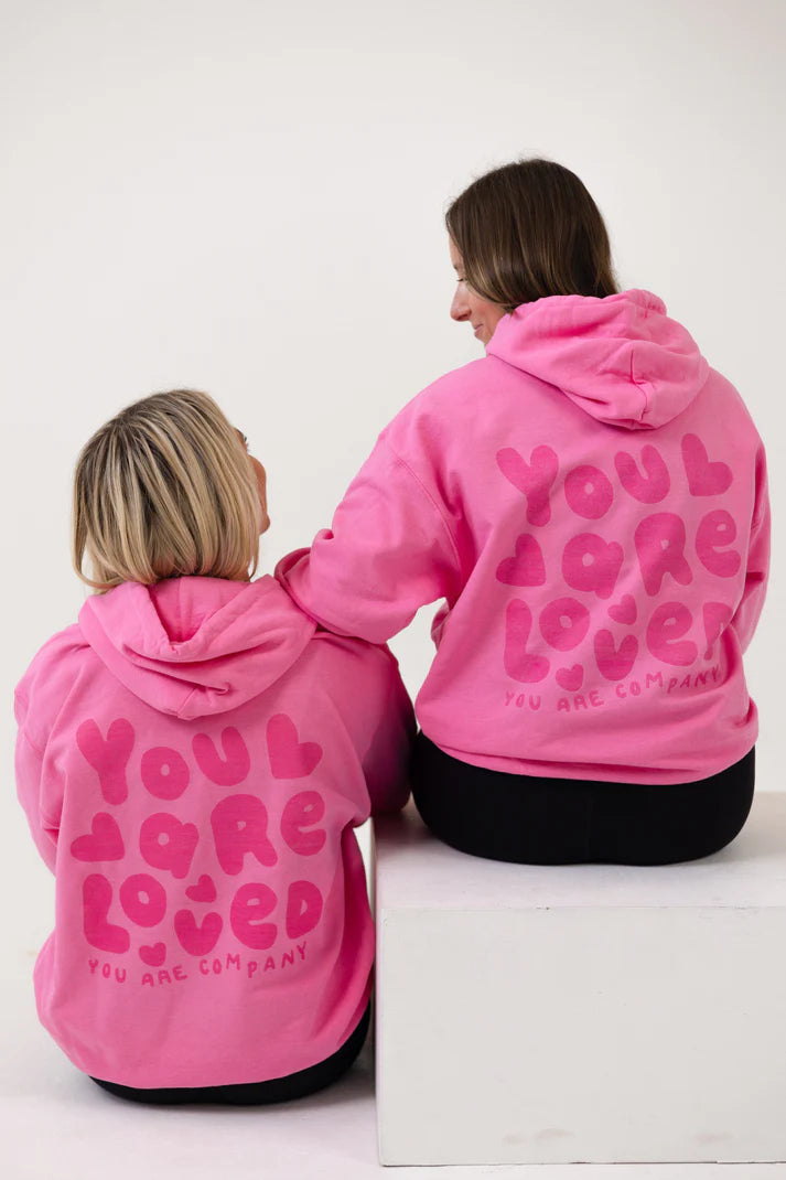 You Are Loved Bubblegum Hoodie