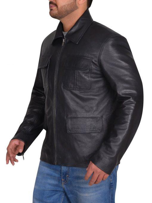 Vampire Diaries Damon Salvatore Leather Jacket - jnjjackets