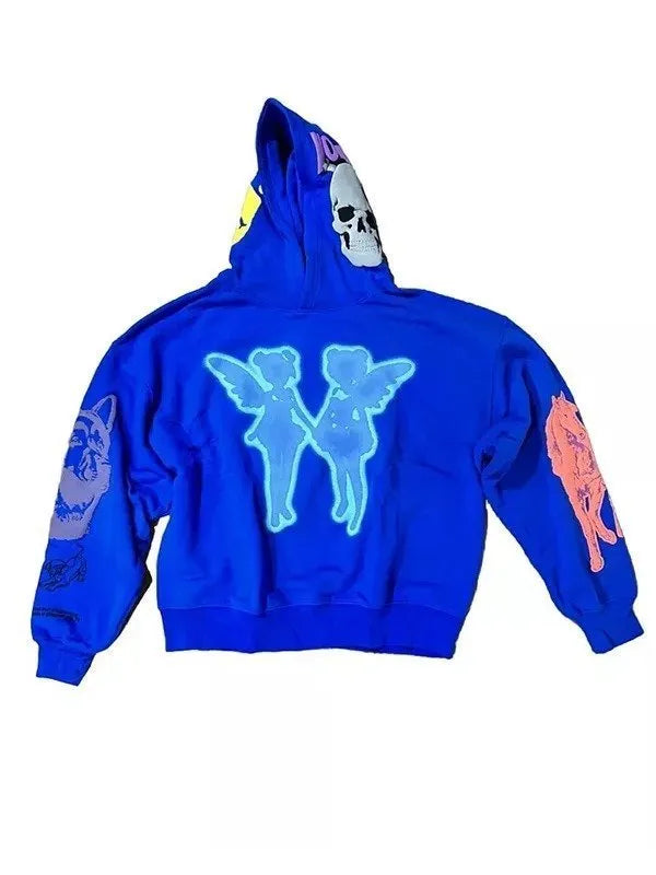 Drake Blue Hoodie - JnJ Jackets