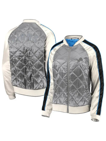 Erin Andrews Detroit Lions Quilted Jacket - JnJ Jackets